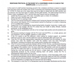 BPESA: Response in the Event of a Confirmed COVID-19 Case in the Workplace V3