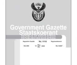 Government Gazette 12 May 2020 No.11110 DTIC