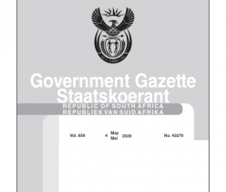 Government Gazette 04 May 2020, No.43270 Department of Transport
