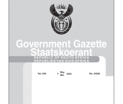 Government Gazette 04 May 2020, No.43266 SARS