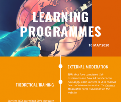 Services SETA: Implementing COVID-19 Guidelines - Learning Programmes