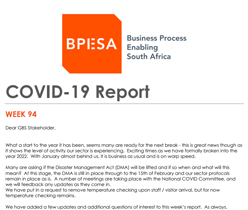 Week 94_COVID Reporting Link & Update