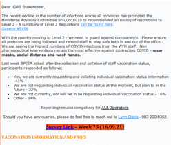 Week 75 _ GBS Weekly COVID Reporting Link _ 160921